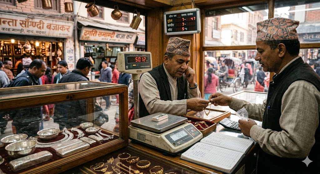 सुनको मूल्यमा गिरावट जारी, चाँदीको भाउमा वृद्धि